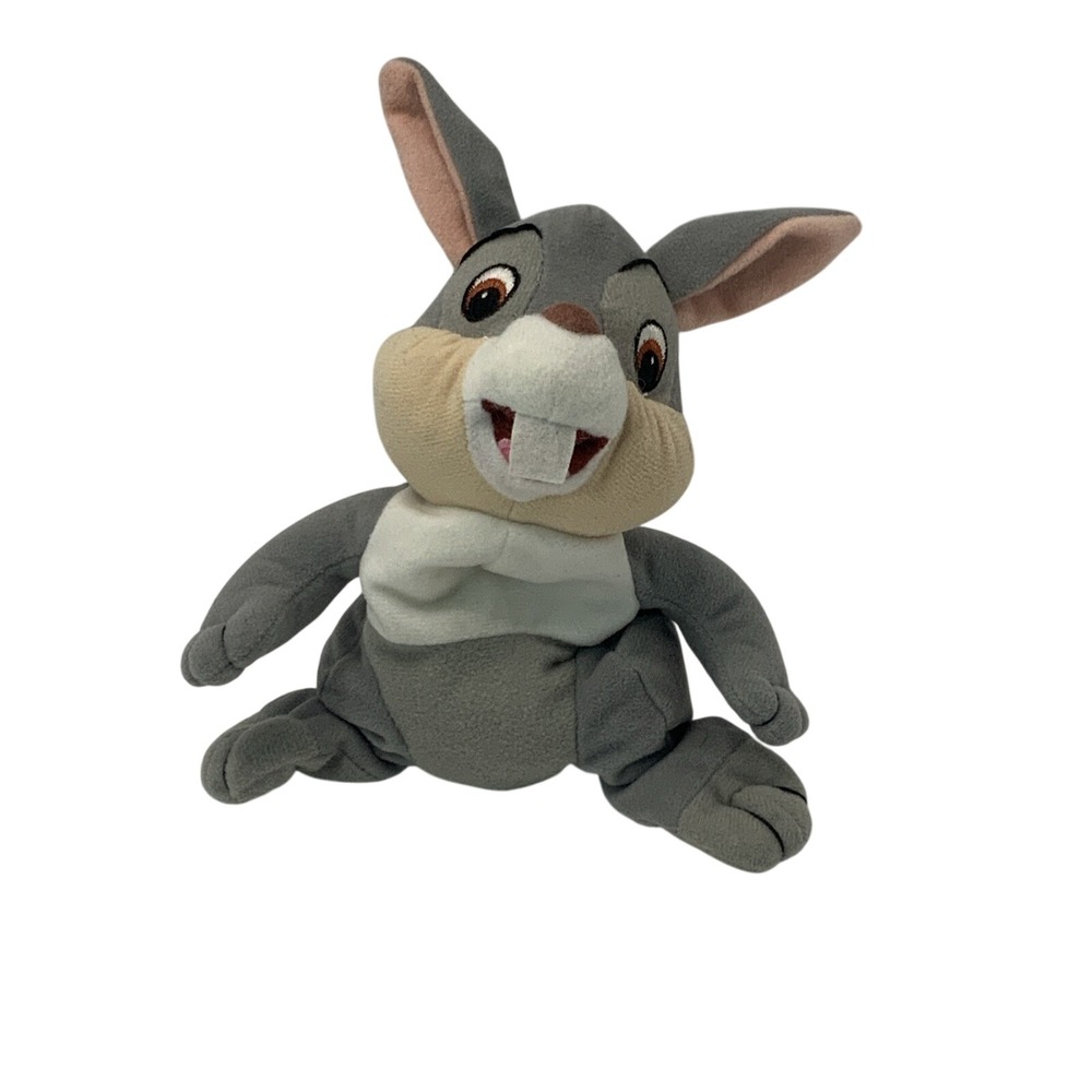 Disney Thumper Bambi Bean Bag Plush Polyester Gray 7in